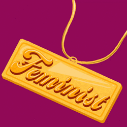 Female Minimal Gold Necklace GIF