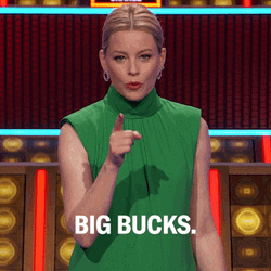 Female Person Talking About Big Bucks GIF