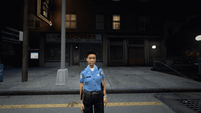 Female Police Officer At Hardware Store GIF