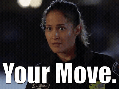 Female Police Officer Saying Your Move GIF