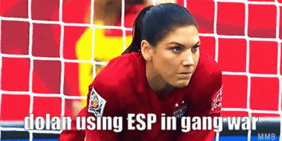 Female Soccer Goalie In Red Jersey With ESP GIF