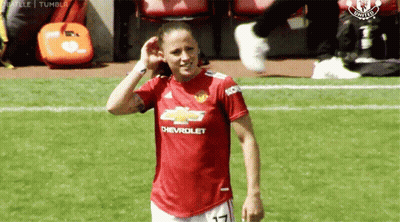 Female Soccer Player In Red Shirt With Chevrolet GIF