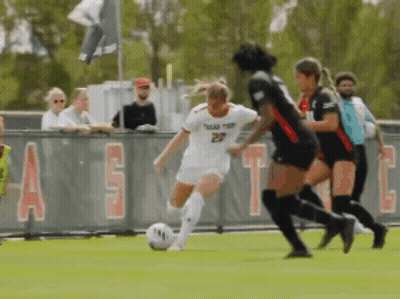 Female Soccer Player Number 29 Kicking Ball GIF