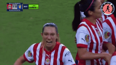 Female Soccer Players Celebrating Goal GIF