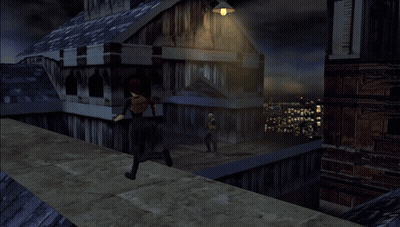 Female Video Game Character Holding Torch GIF