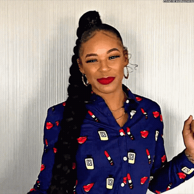 Female Wrestler Arms Outstretched To Crowd GIF