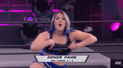 Female Wrestler Kenzie Paige Wrestling Show GIF