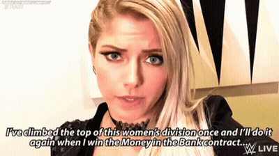 Female Wrestler Talking About Winning Money In The Bank Contract GIF