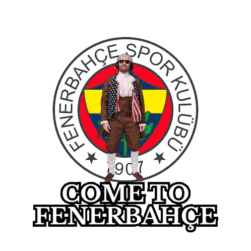 Fenerbahce Logo With Man In Suit Sticker