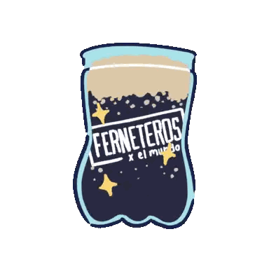 Ferneteros Bottle Drawing Sticker