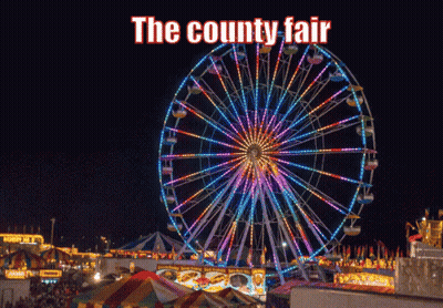 Ferris Wheel Saying The County Fair GIF