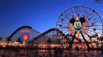 Ferris Wheel With Mickey Mouse Face GIF
