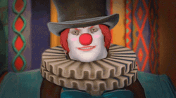 FFXIV Clown Awkward Evil Smile GIF