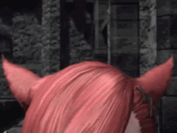 FFXIV Graha Ear Flap GIF