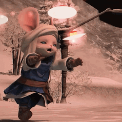 FFXIV Loporrit Lured Walking  GIF