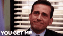 Fictional Character Michael Scott Crying You Get Me GIF