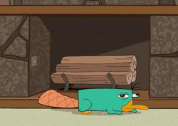 Fictional Character Perry The Platypus Angry Spying GIF