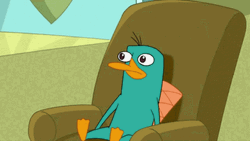 Fictional Character Perry The Platypus Wearing Its Hat GIF