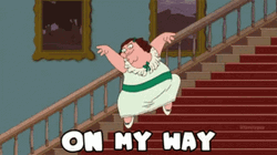 Fictional Character Peter Griffin On My Way GIF