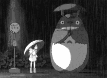 Fictional Character Totoro And Satsuki Kusakabe Bouncing GIF
