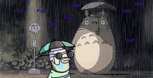 Fictional Character Totoro Shaking While Waiting GIF