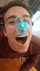 Fidget Spinner On The Nose GIF