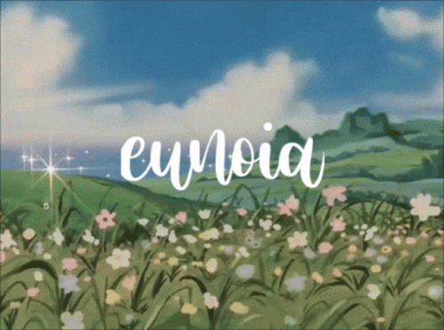 Field Of Flowers With Eunoia GIF