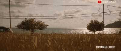 Field With Trees Terbaik Ke Langit GIF