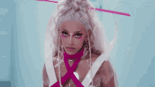Fierce Doja Cat Get Into It Makeup Look GIF