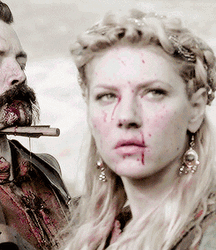 Fierce Girl Vikings Covered Blood GIF