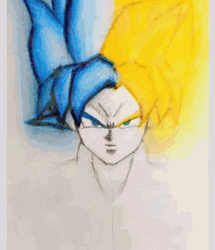Fierce Look Goku Drip GIF