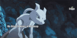 Fierce Mewtwo Pokemon Transforming  GIF