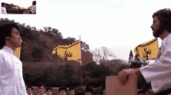 Fierce Unbothered Bruce Lee GIF