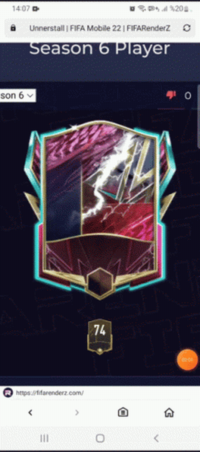 FIFA Mobile 22 Season 6 Player GIF