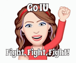 Fight Fight Fight Cartoon Lady Cheering GIF