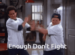 Fight Fight Fight Jerry And George Fake Fight GIF