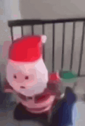Fight Fight Fight Kid Punching Inflatable GIF