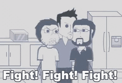 Fight Fight Fight Then Kiss Animation GIF