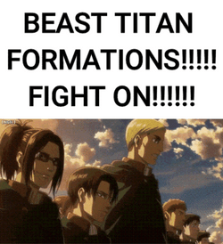 Fight On Attack On Titan Meme GIF
