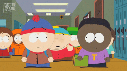 Fight On South Park Scene GIF