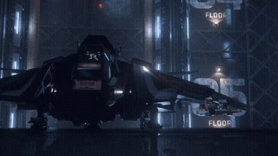 Fighter Jet Beside Floor 03 Sign GIF