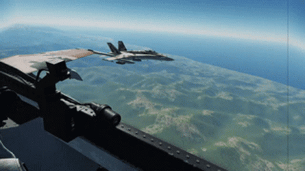 Fighter Jet Flight Simulation GIF
