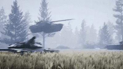 Fighter Jet Flying Over Tall Grass