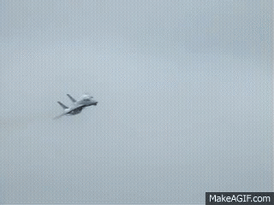 Fighter Jet Flying With Smoke GIF