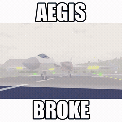 Fighter Jet On Runway Aegis Broke GIF