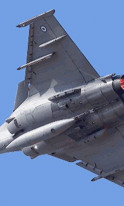 Fighter Jet With Letter O On Tail GIF