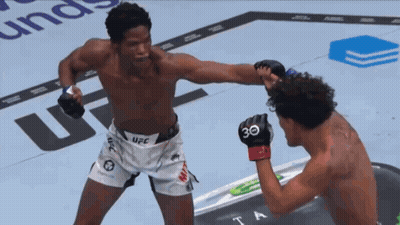 Fighter With Number 30 On Gloves GIF