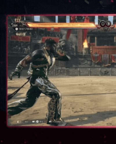 Fighter With Sword And Start Button GIF