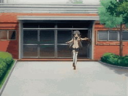 Fighting Anime Girl Clannad GIF