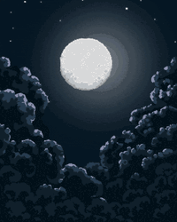 Fighting Demon Slayer On The Moon Light GIF